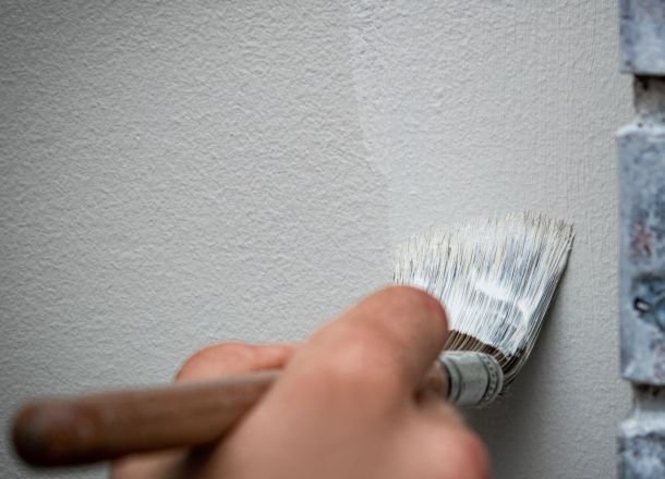 Detail of a paint brush