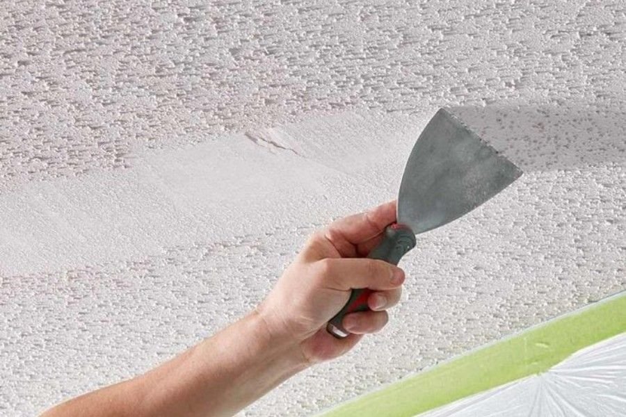 Popcorn ceiling removal